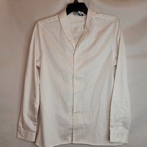 Asos white long sleeved button up blouse
